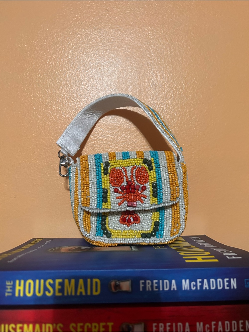 Mini Beaded Coastal Bag Charm